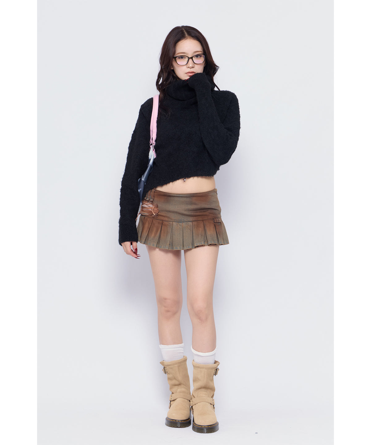 MODEL:170cm/COLOR:BLK/SIZE:F