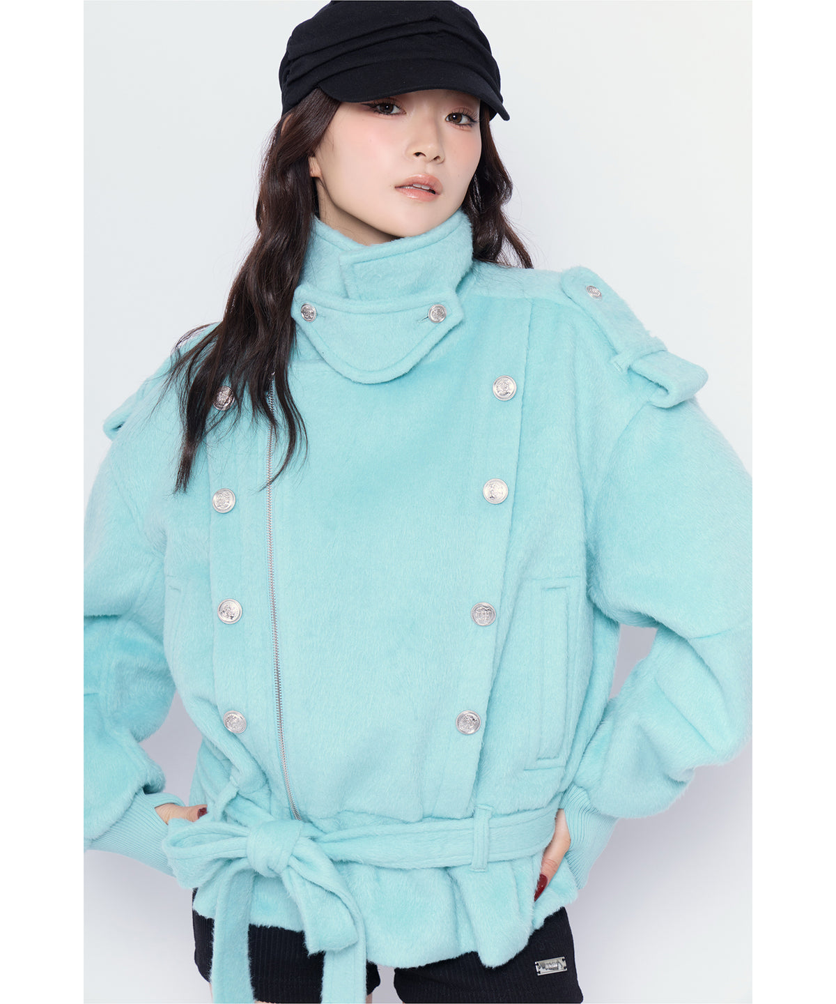 MODEL:170cm/COLOR:L/TRQ/SIZE:F
