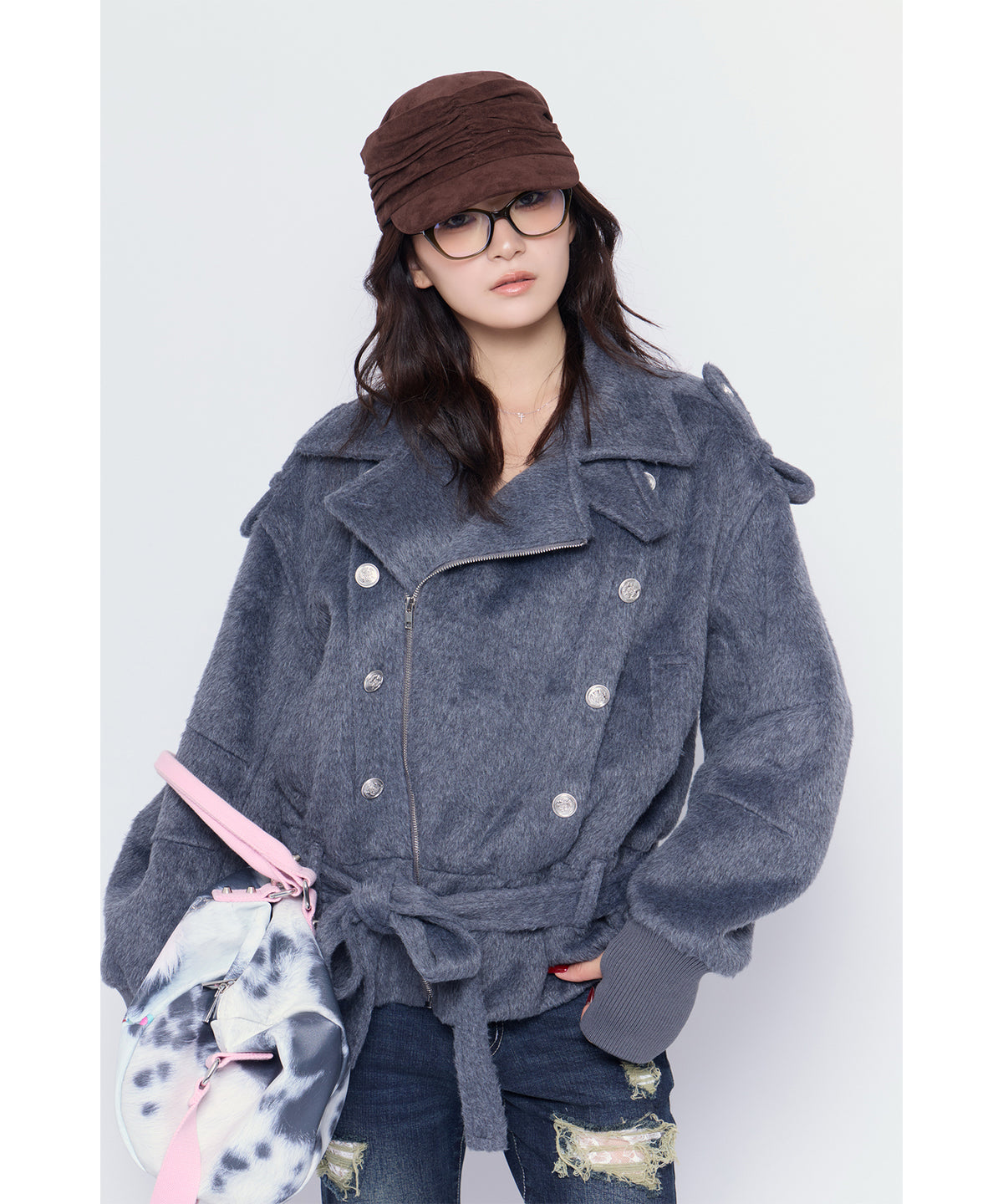 MODEL:170cm/COLOR:D/GRY/SIZE:F