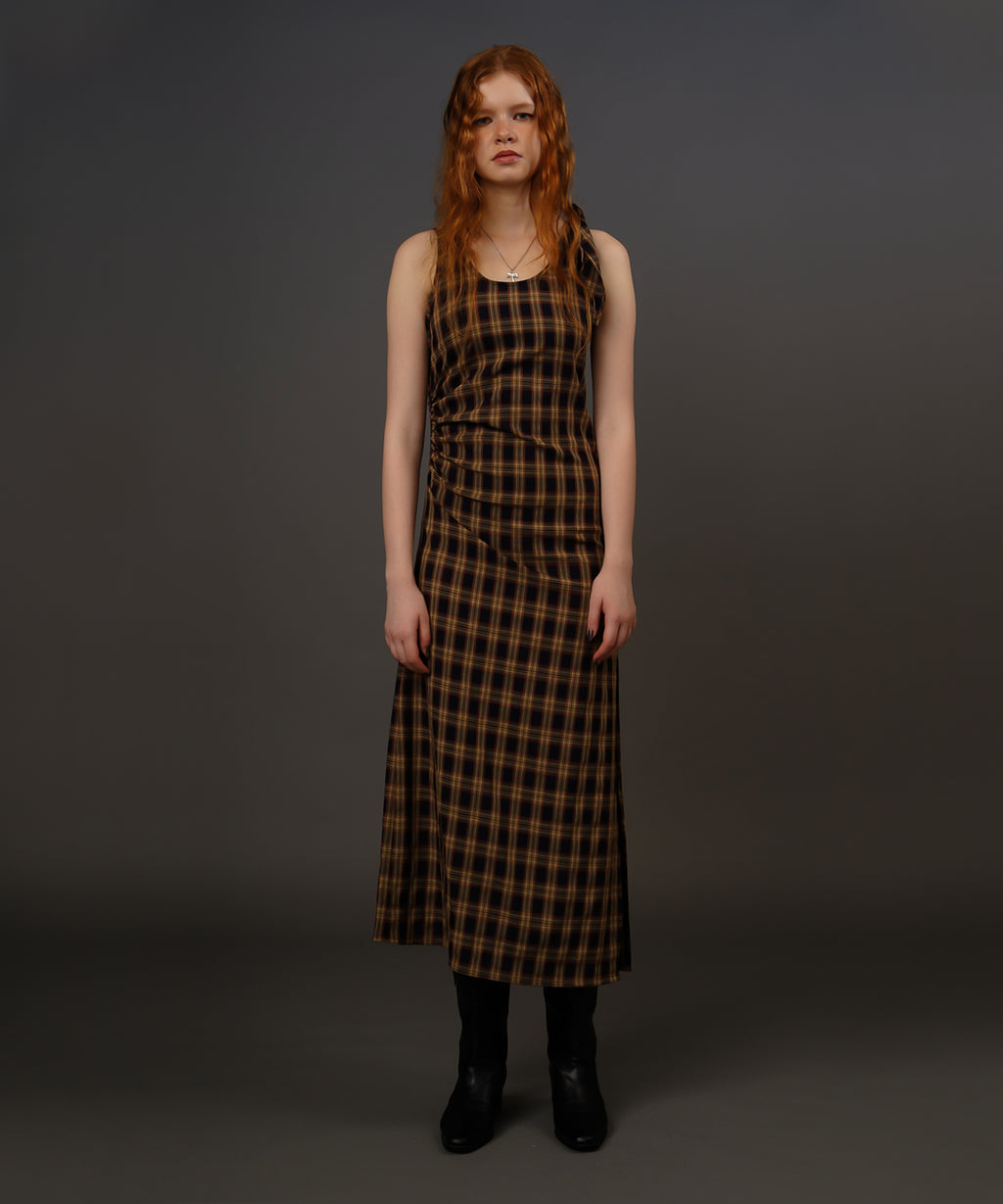 Side_gather_check_long_dress2.  