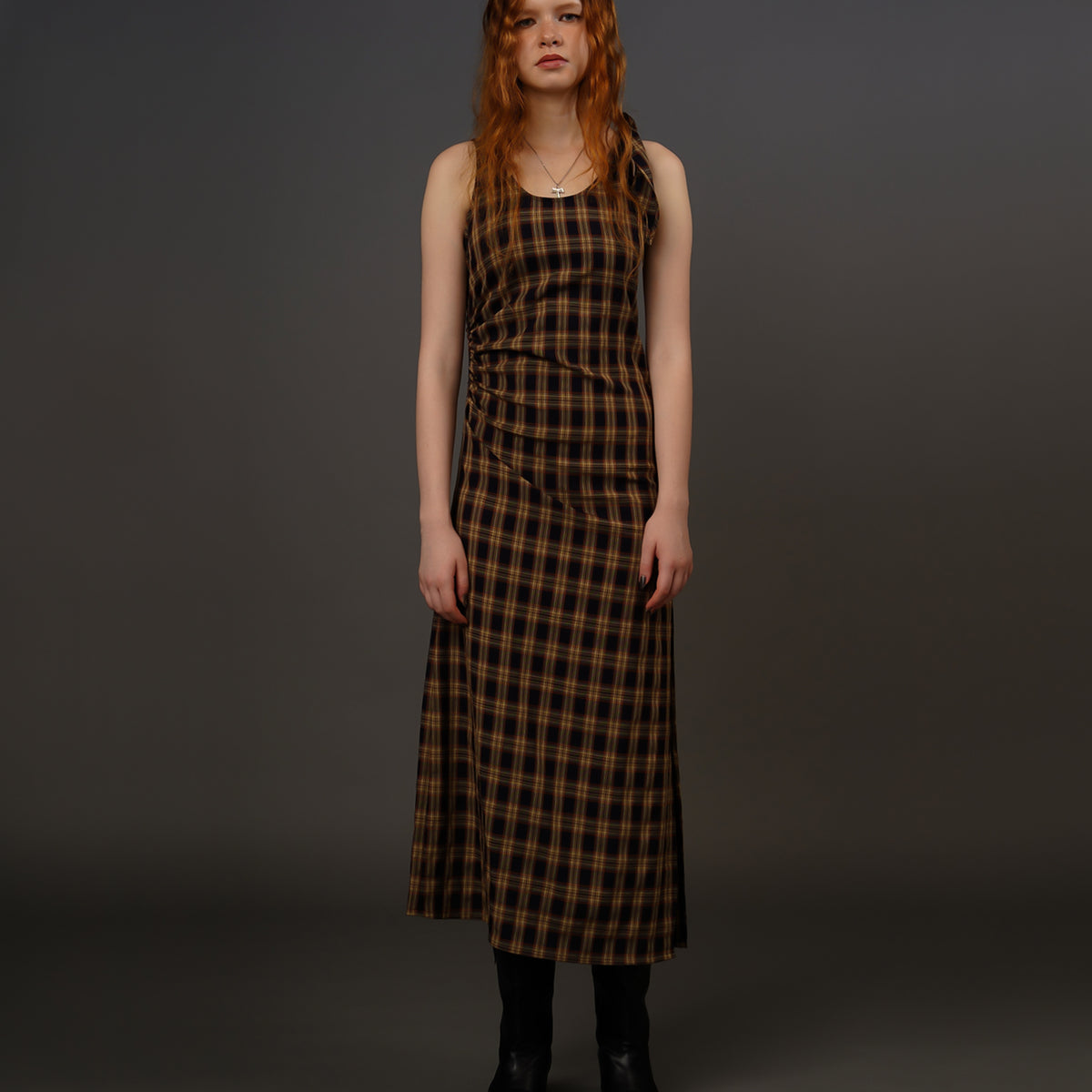Side_gather_check_long_dress2_