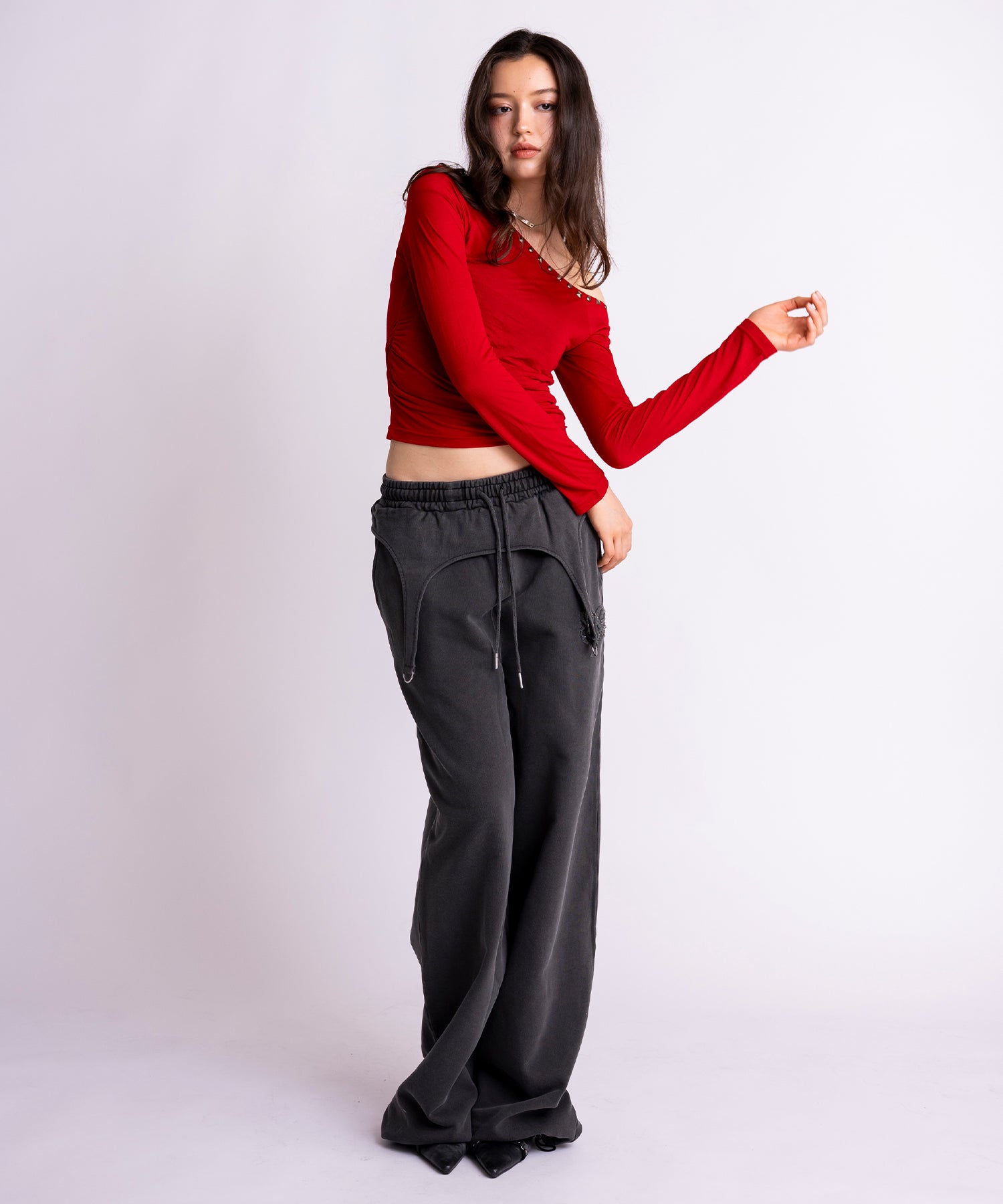 MODEL:163cm/COLOR:RED/SIZE:F