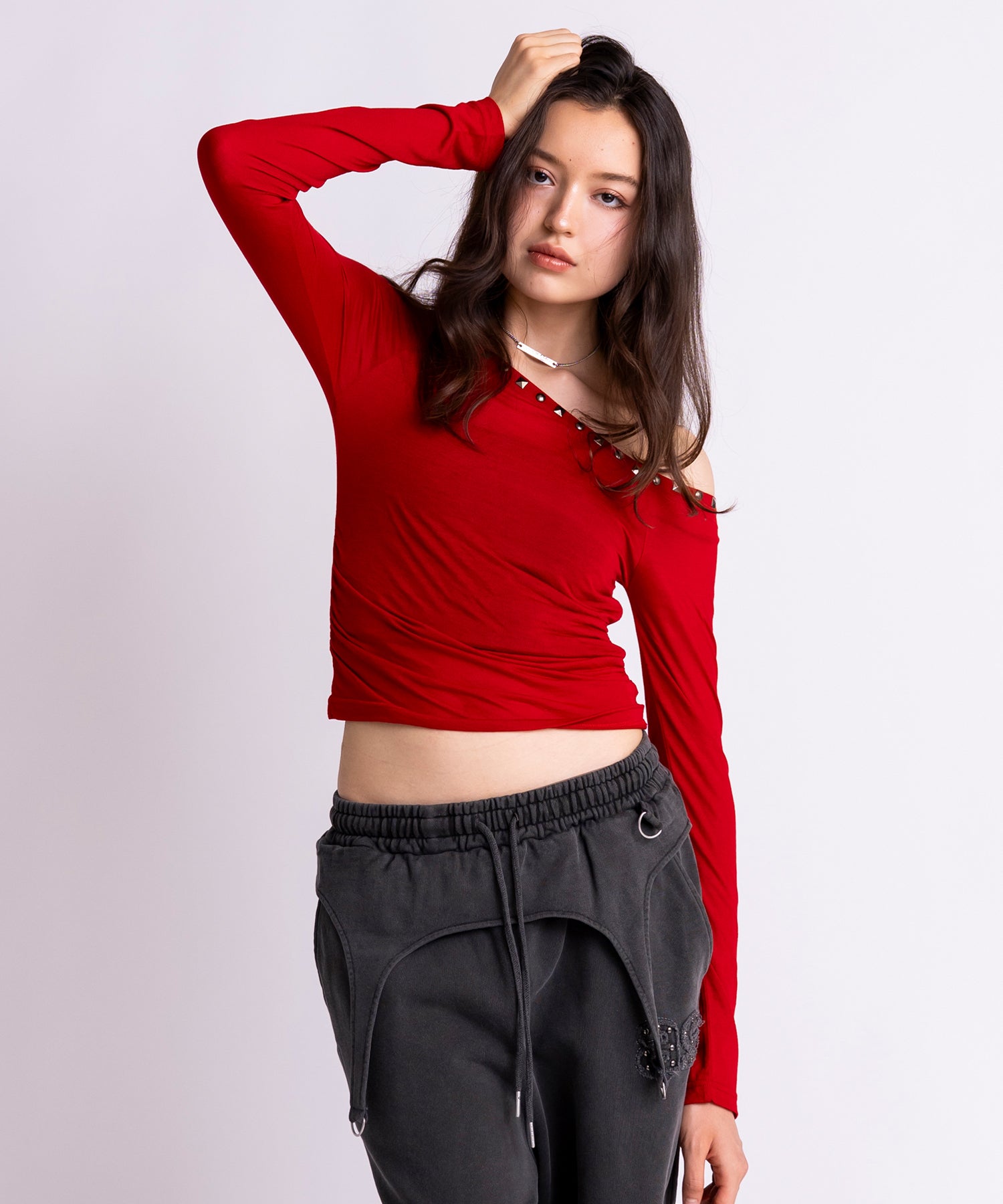 MODEL:163cm/COLOR:RED/SIZE:F