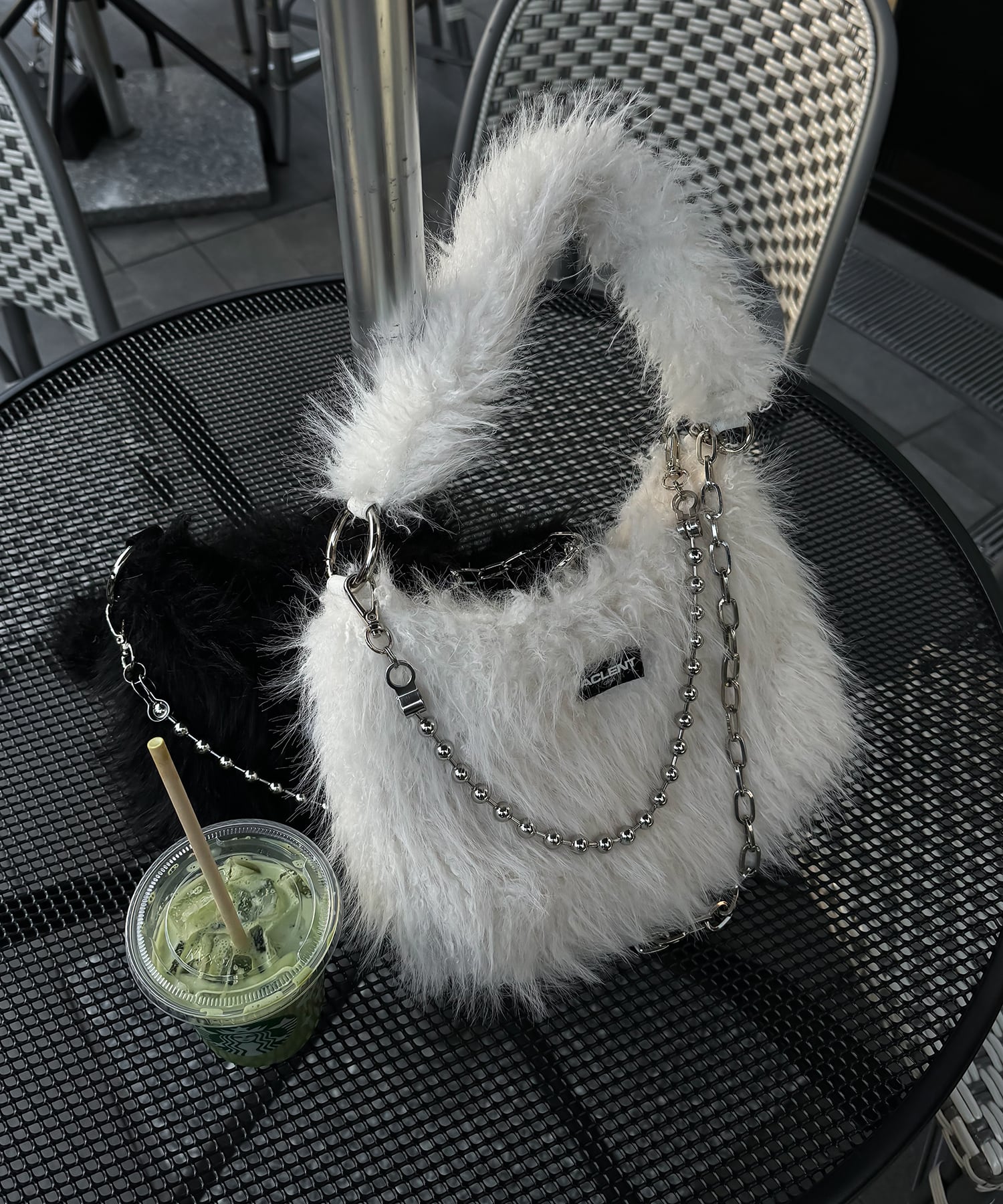 Multiway chain fur bag