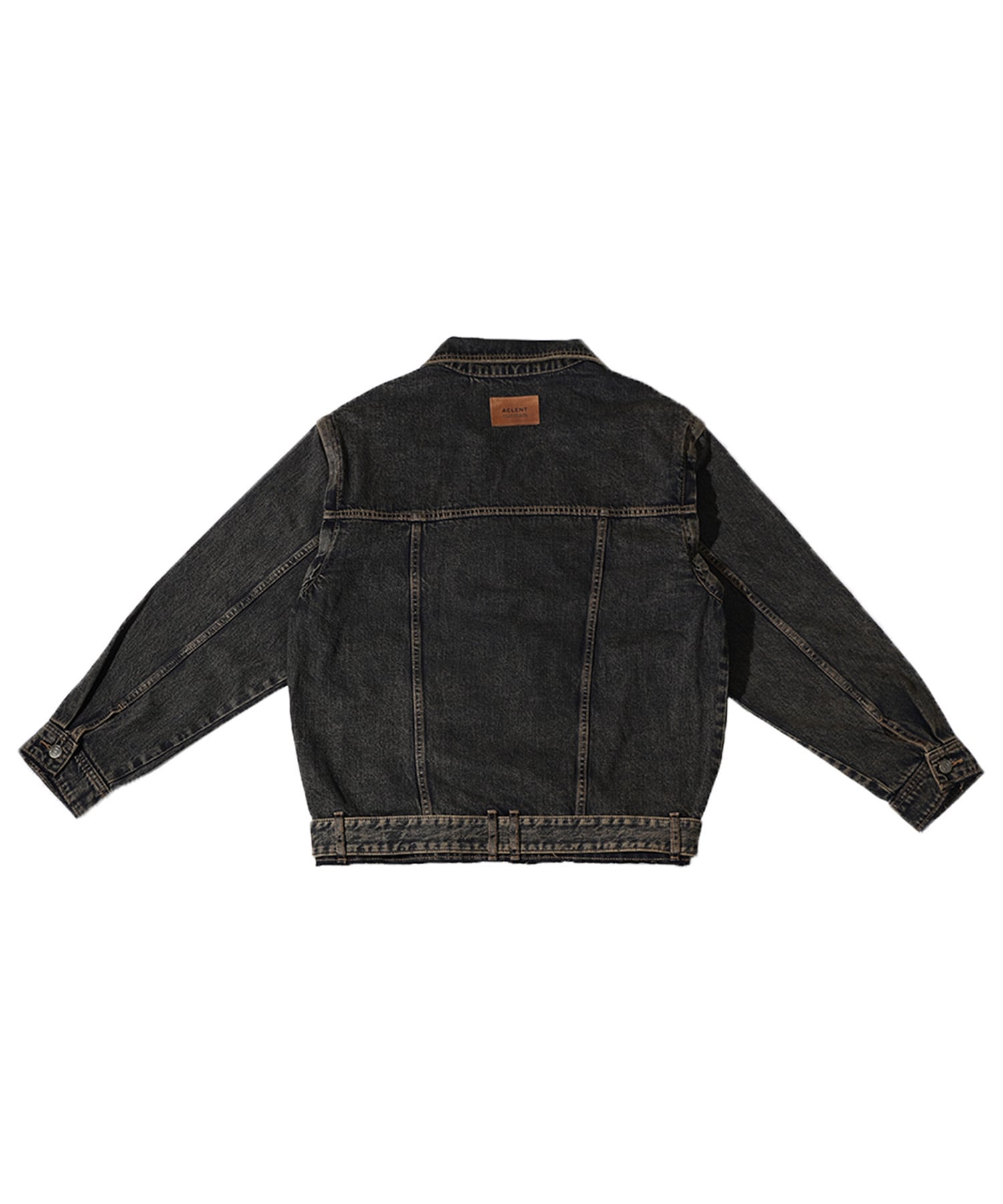 Vintage denim detach double jacket