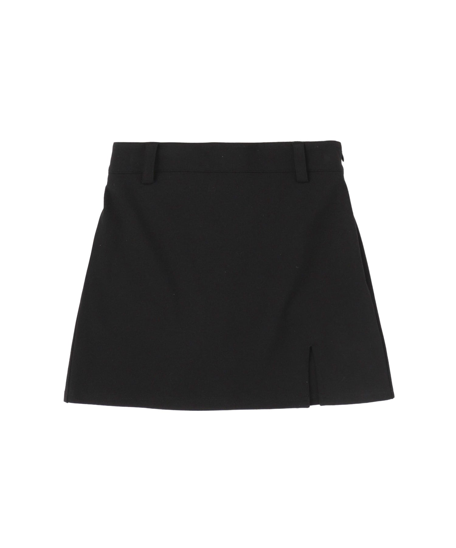 Stretch slit mini skirt