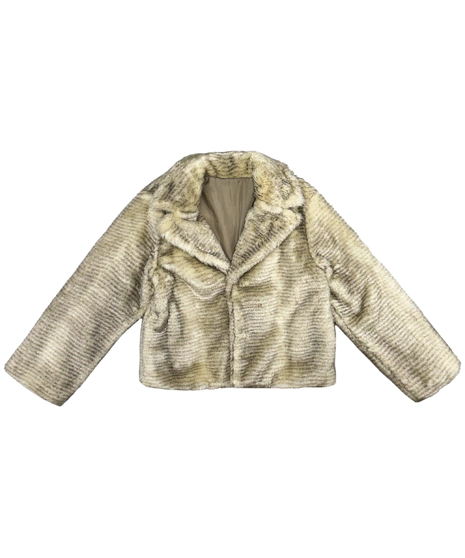 Stand collar volume fur coat