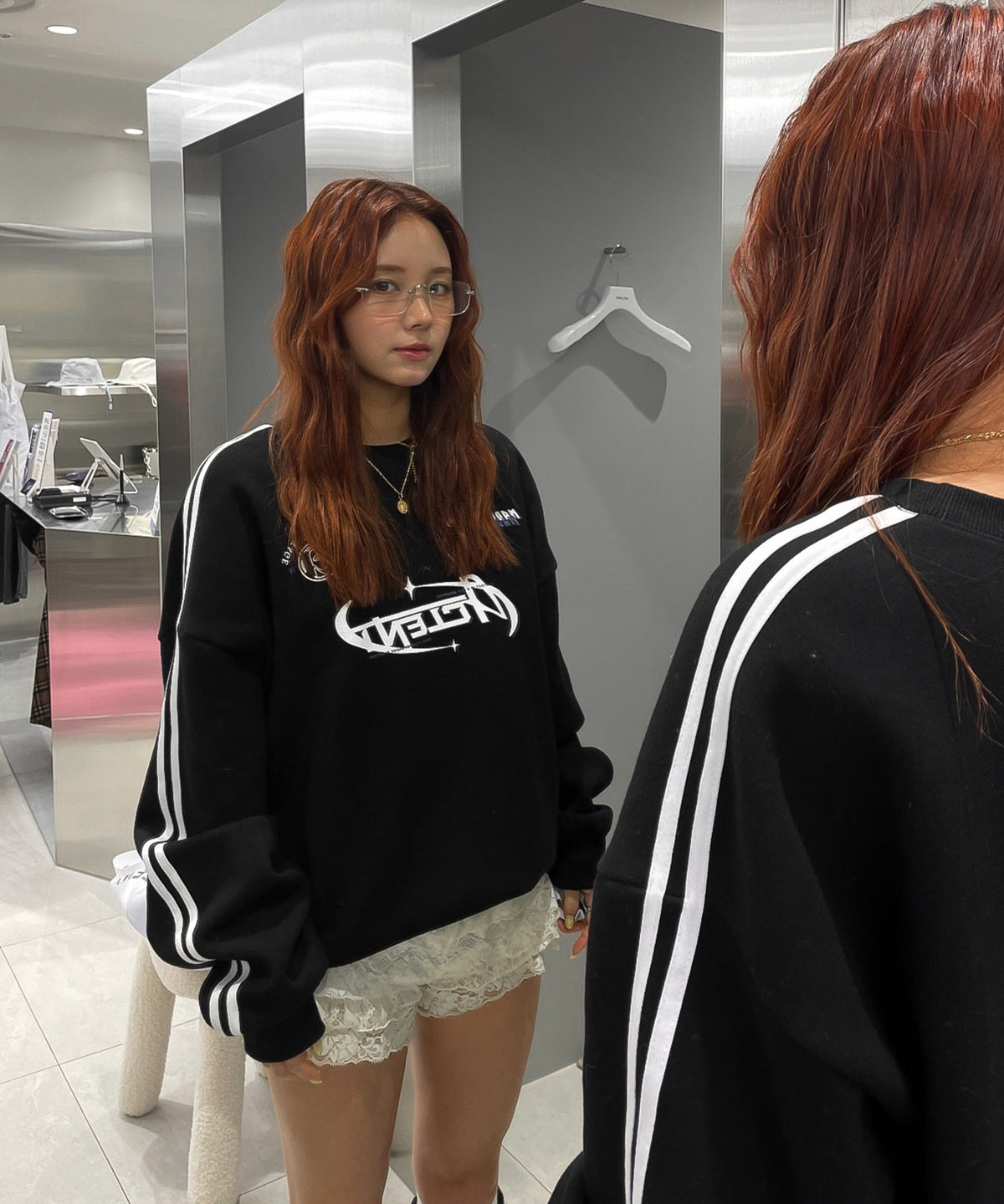 Double line uniform sweat shirt｜ACLENT（アクレント）