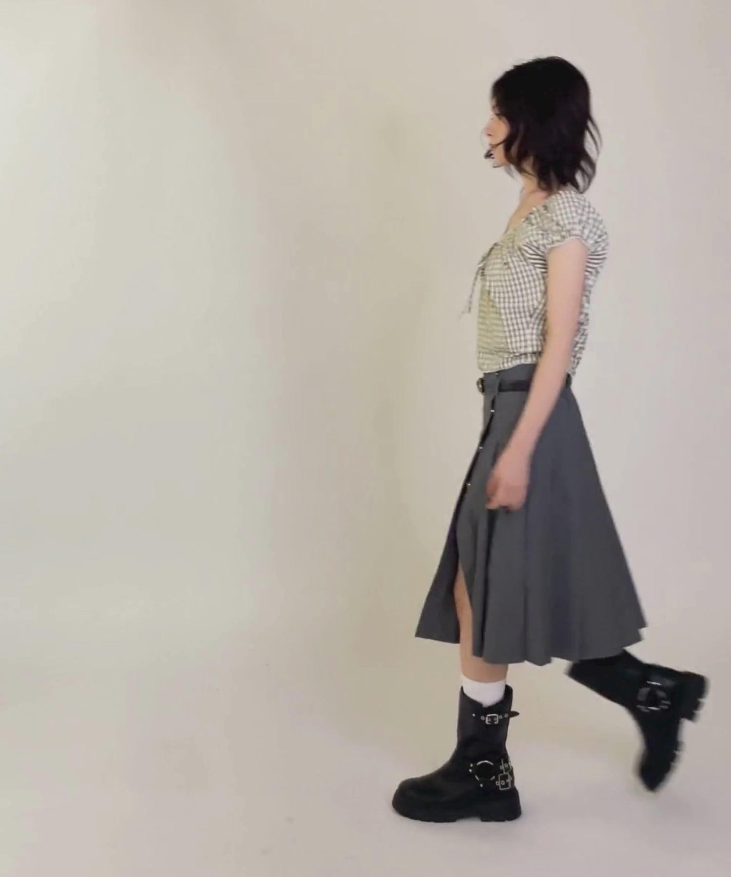 MODEL:163cm/COLOR:GRAY/SIZE:F