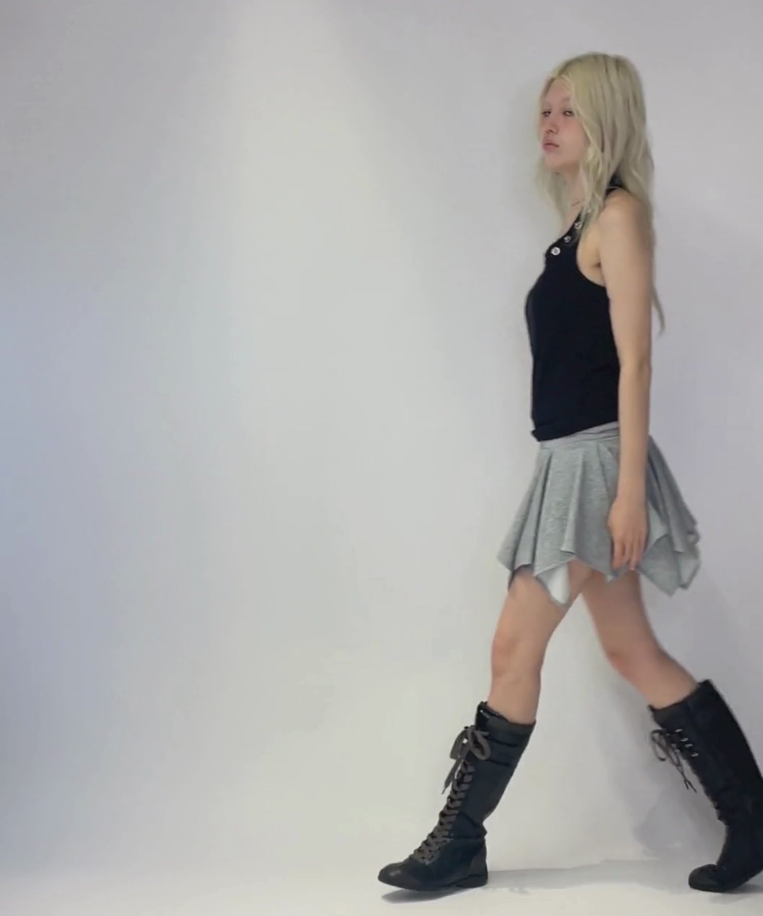 MODEL:170cm/COLOR:BLACK/SIZE:L