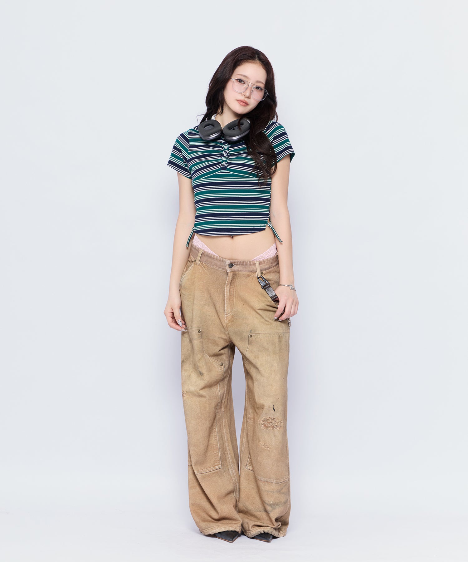 MODEL:170cm/COLOR:GRN/SIZE:F